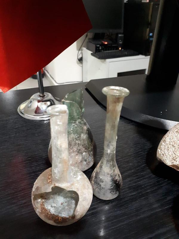 Karabük'de Roma döneminden gözyaşı şişeleri bulundu