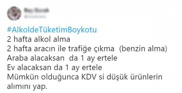 Sosyal medyada alkole boykot kampanyası