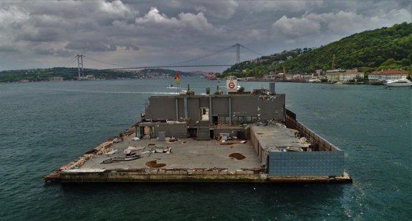 Galatasaray Adası’nda son durum havadan görüntülendi