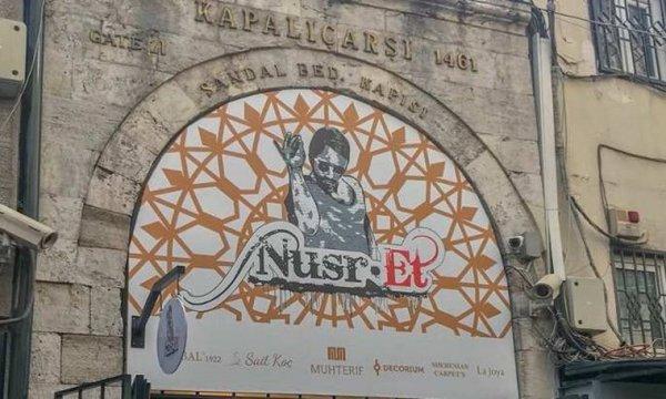 Kapalıçarşı'da Nusret tabelası indirildi