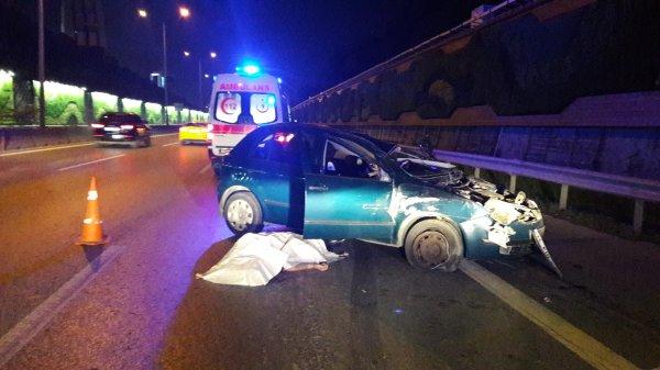 Takla atan otomobilin sürücüsü hayatını kaybetti