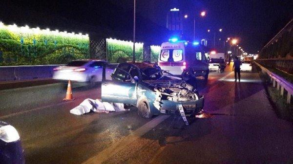 Takla atan otomobilin sürücüsü hayatını kaybetti