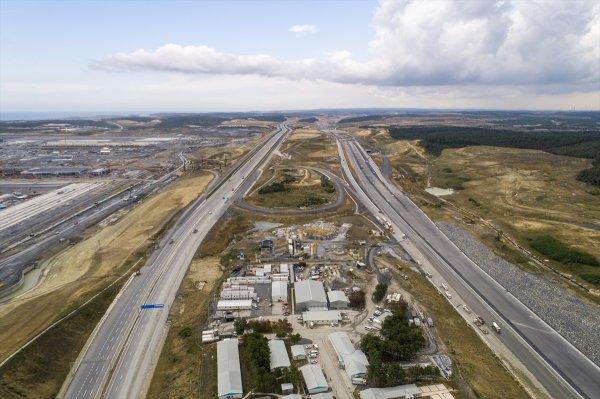 Kuzey Marmara Otoyolu inşaatının son hali görüntülendi