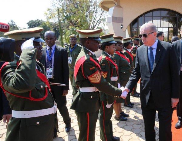 Başkan Erdoğan Zambiya'da