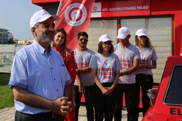 TÜBİTAK yarışması için elektrikli otomobil ürettiler