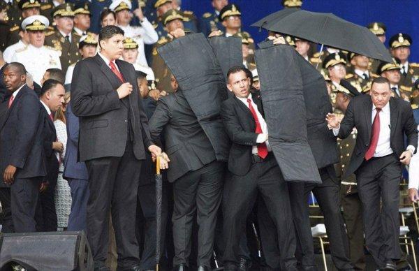 Maduro'ya suikast düzenlenirken askerler kaçıştı