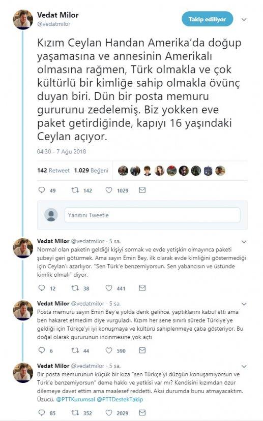 Vedat Milor: Kızımın gururu incindi