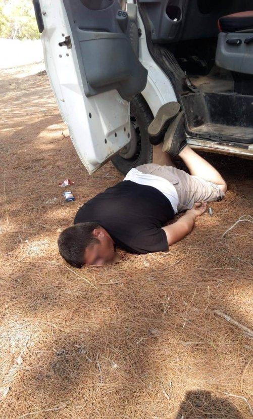 Uyuşturucu içen kişi ormanda baygın bulundu