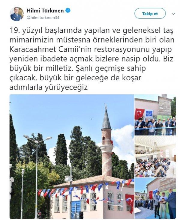 Karacaahmet Camii yeniden ibadet için hazır