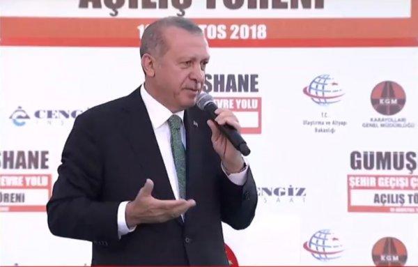 Başkan Erdoğan Gümüşhane'de