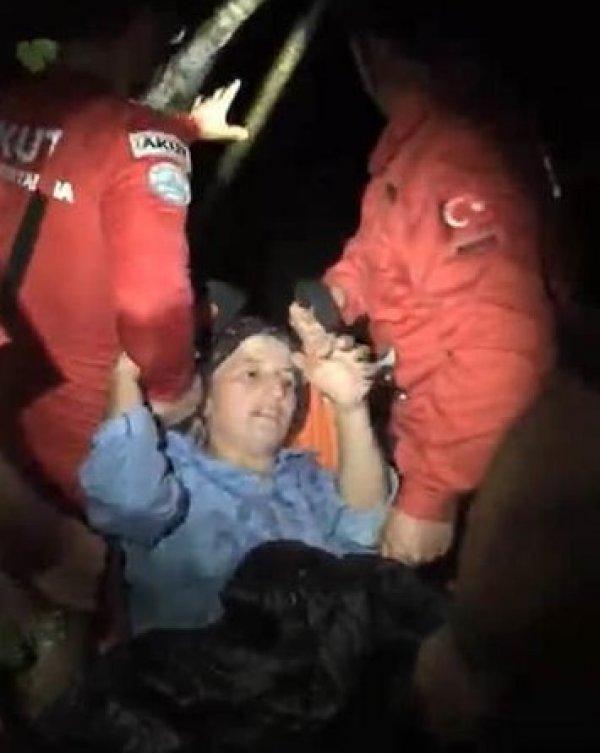 Rize'deki sel havadan görüntülendi