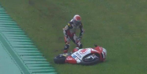 Japon motor pilotu ölümden döndü