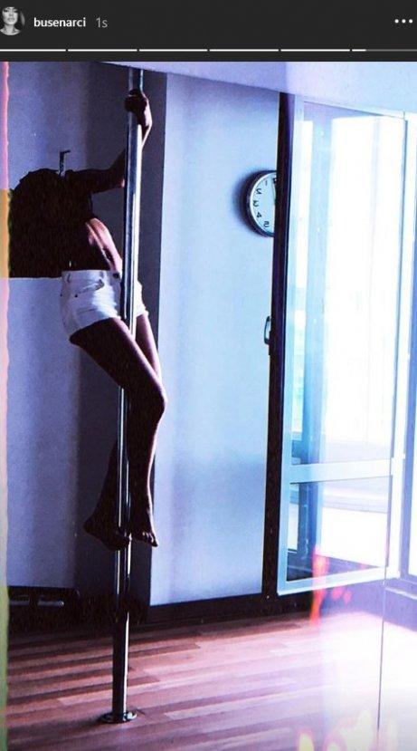 Buse Narcı direk dansına başladı