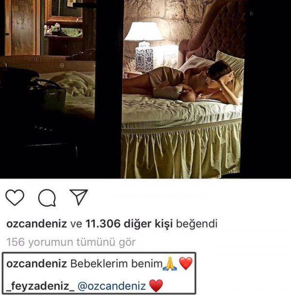 Feyza Deniz oğluyla yatakta fotoğraf paylaştı