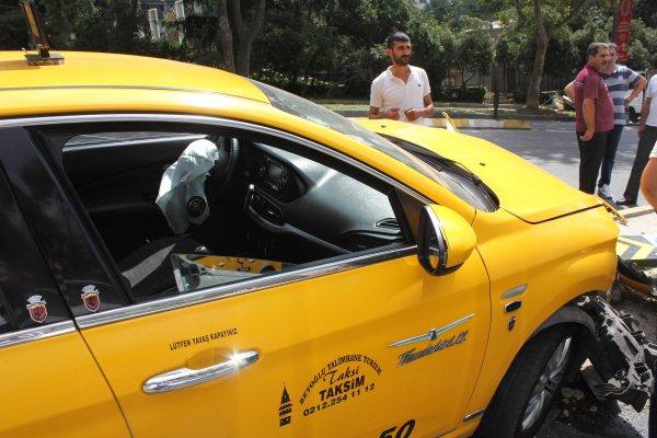 Kaza yapınca 'UBER sıkıştırdı' diyen taksici alkollü çıktı