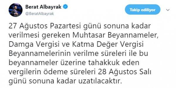 Vergi ödemesinde son gün 28 Ağustos