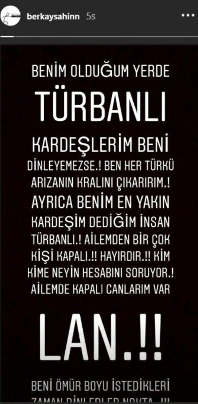 Konserine türbanlı hayranları alınmayan Berkay sinirlendi