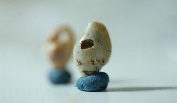 Direkli Mağarası'nda  taştan dilgi bulundu