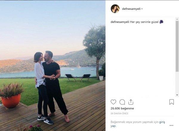 Defne Samyeli'den aşk paylaşımı