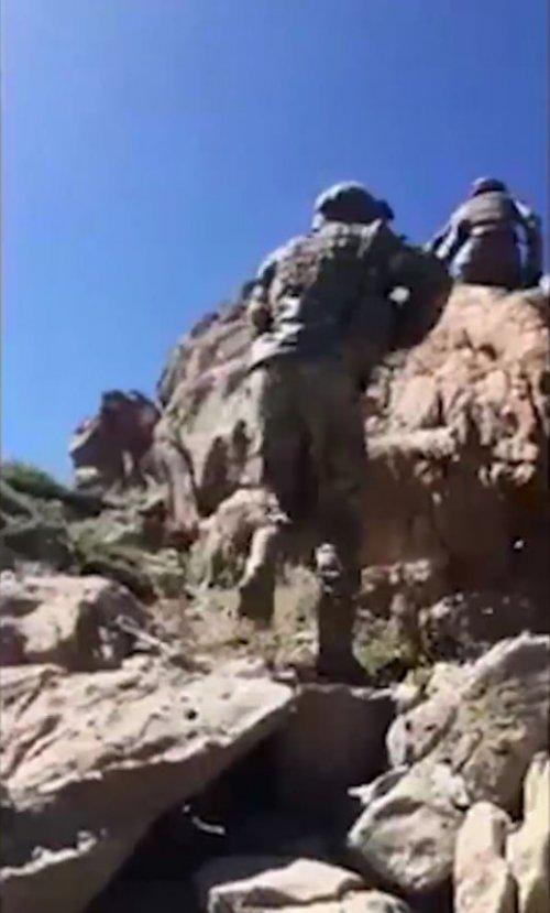 İkiyakalar'da görev yapan komandolar