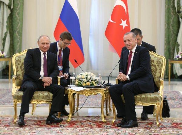 Erdoğan ve Putin Tahran'da buluştu