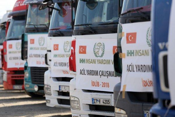 Yardım tırları İdlib için yola çıktı