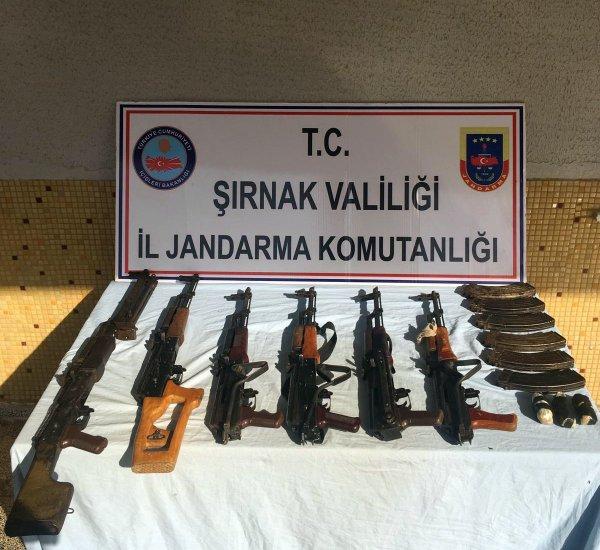Şırnak'ta PKK’ya ait silah ve patlayıcı ele geçirildi