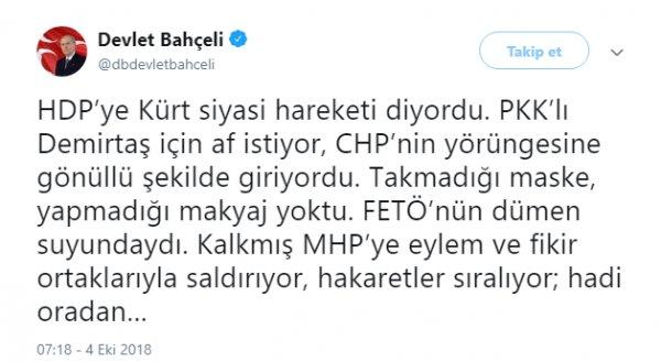 Devlet Bahçeli'den Akşener'e sert sözler