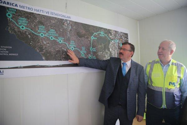 Gebze- Darıca Metro hattında çalışmalar başladı