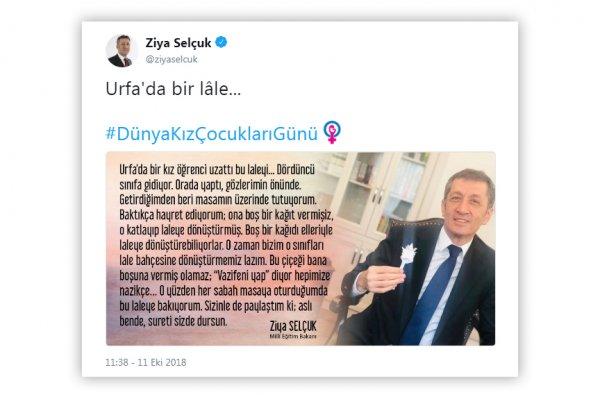 Bakan Selçuk: Sınıfları lale bahçesi yapmamız lazım