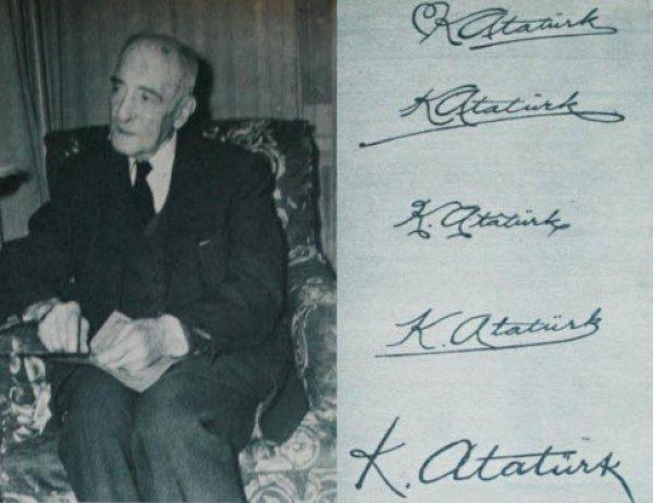 Kemal Atatürk imzasının az bilinen hikayesi