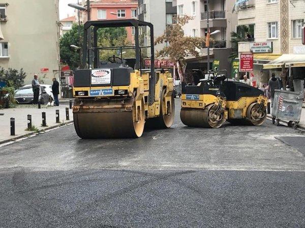 Kartal'da skandal asfalt çalışması