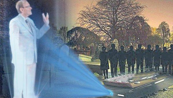 Hologramla canlı cenaze