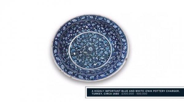 İznik çinisi tabak Londra’da rekor fiyata satıldı