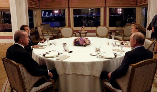 4’lü Suriye Zirvesi sonrası liderler yemekte buluştu