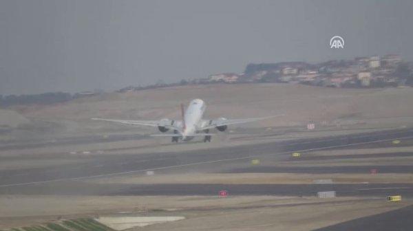 İstanbul Havalimanı'nda ilk uçuş gerçekleşti