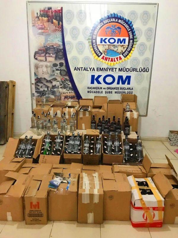 Villada kaçak içki üretimine baskın