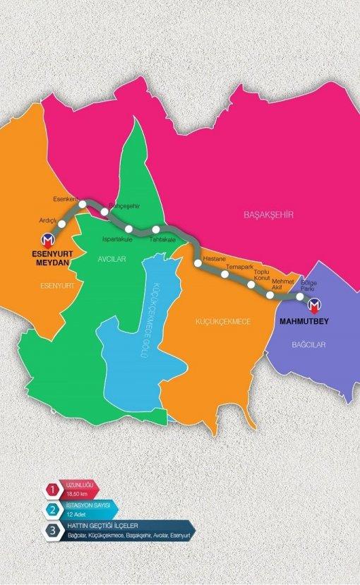 Mahmutbey- Esenyurt Metro Hattı 2020'de açılacak