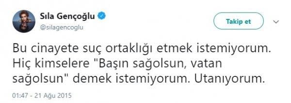 Sıla'nın hendek tweet'i yeniden gündemde