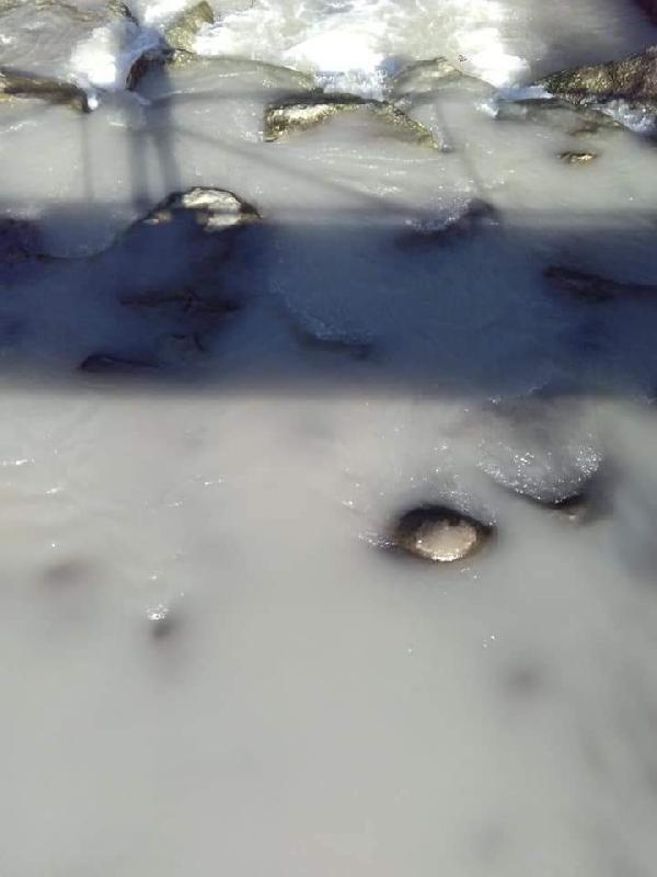 Rize'de dere beyaza büründü