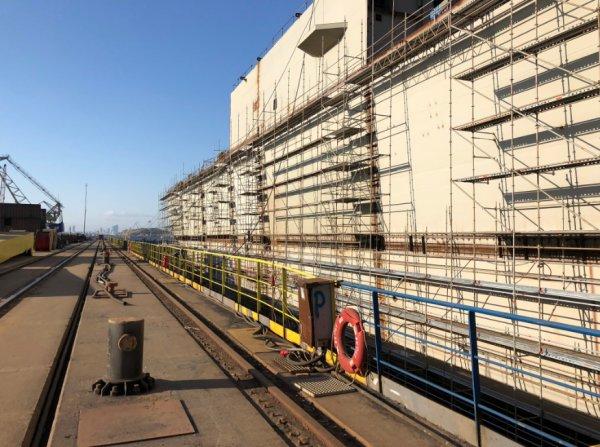 Türkiye'nin ilk amfibik hücum gemisinin gövdesi tamamlandı