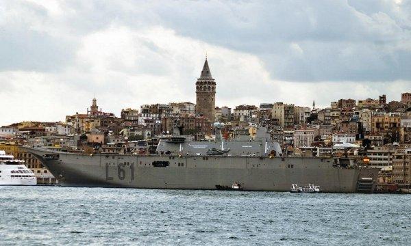 Türkiye'nin ilk amfibik hücum gemisinin gövdesi tamamlandı