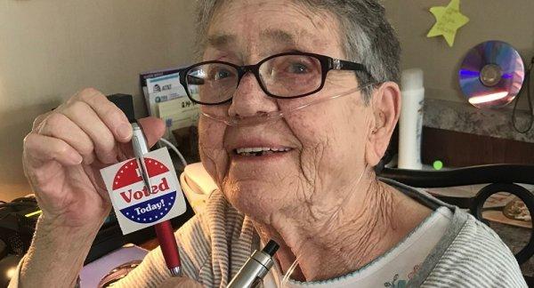 Hayatında ik kez oy kullanan ABD'li kadın öldü