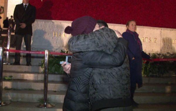 Anıtkabir'de evlilik teklifi