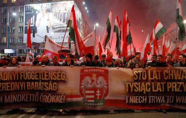 Polonya'da Neonaziler bağımsızlık gününü kutladı