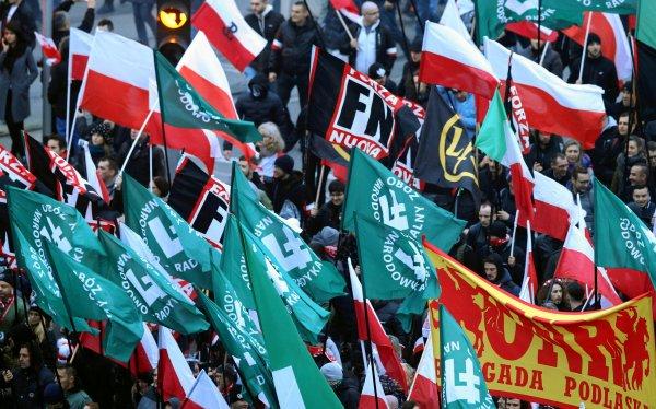 Polonya'da Neonaziler bağımsızlık gününü kutladı