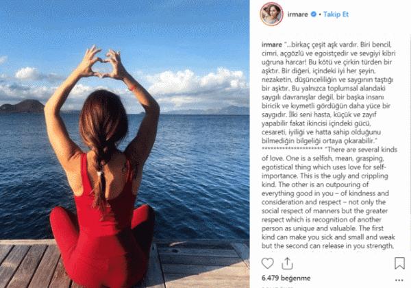 Irmak Ünal'dan Mustafa Sandal'a aşk göndermesi