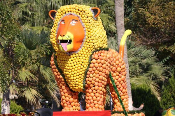 Mersin'de dev narenciye figürler