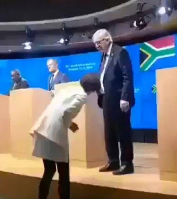 Juncker yanlış ayakkabıları giydi