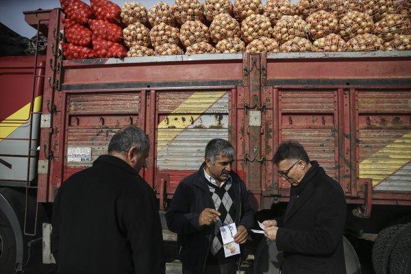 Polatlı'da  soğan depolarına denetim